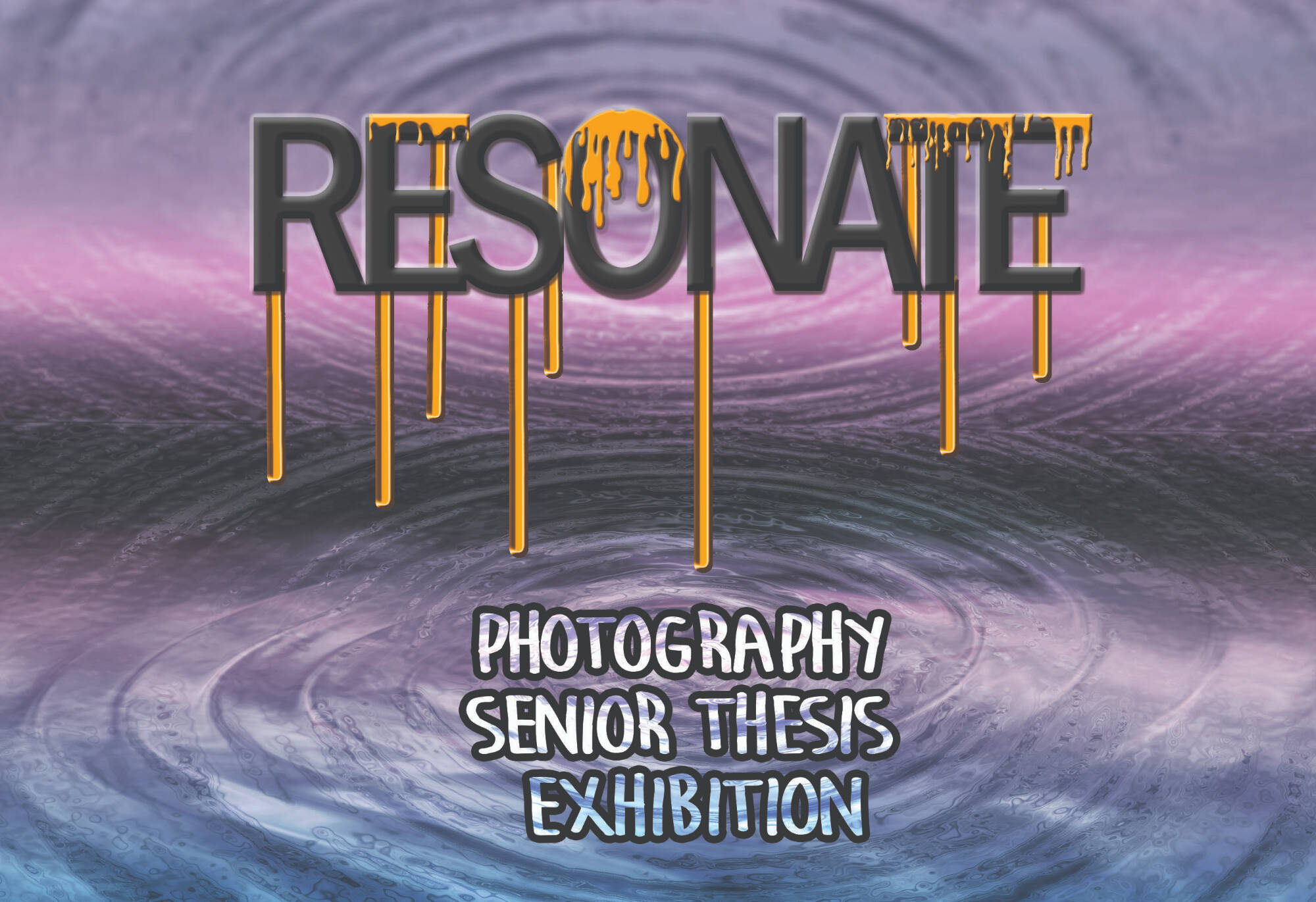 Postcard for BFA Student Exhibition Resonate